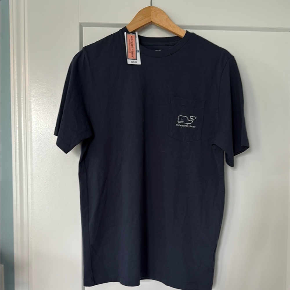 Vineyard Vines Blue Short Sleeve Tee Classic Crew Neck